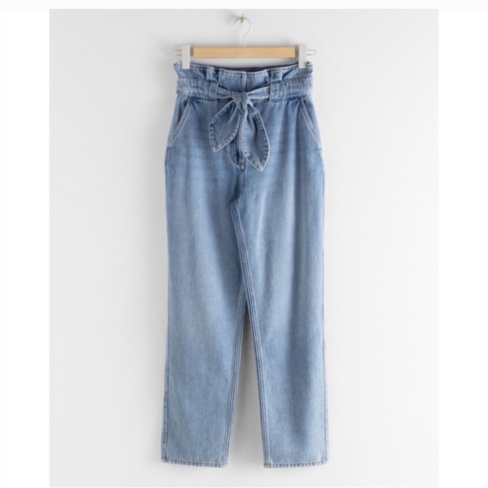 &other stories paper bag jeans